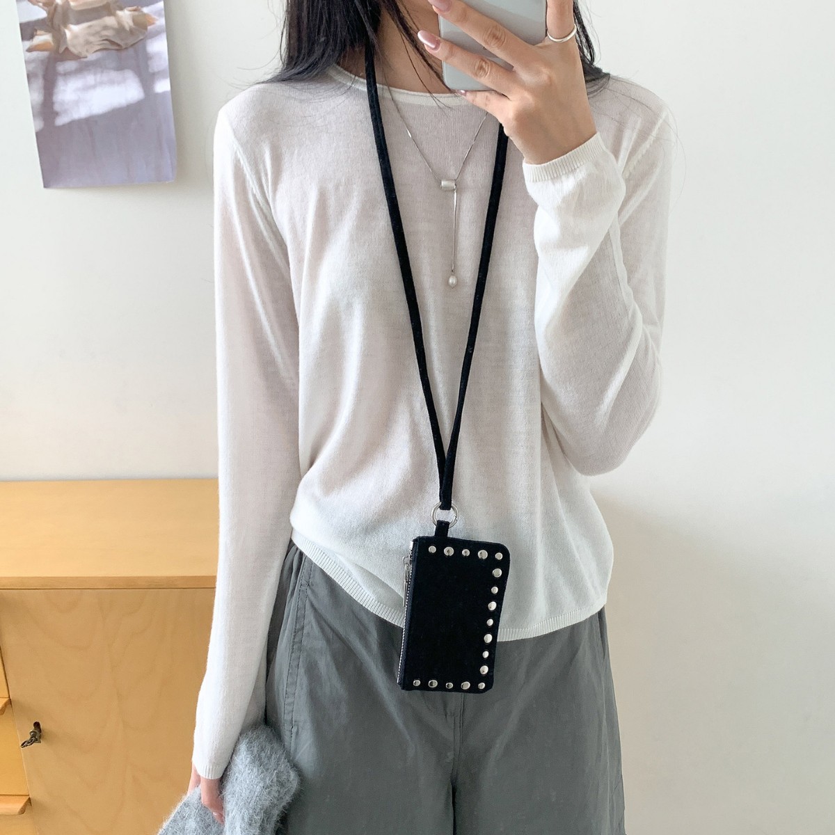 Nova bolsa de ombro cravejada  - Index Card Holder avaliação e preço