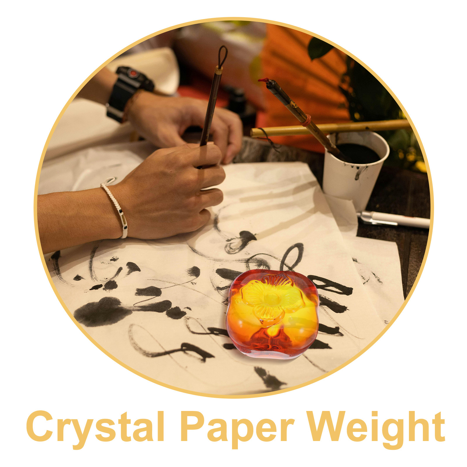 Peso de papel em forma de caqu - Book Weight Glass avaliação e preço